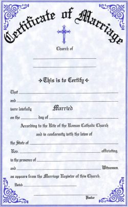 Replacement Marriage Certificate