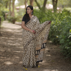 Buy Pure Chanderi Silk Saree Online