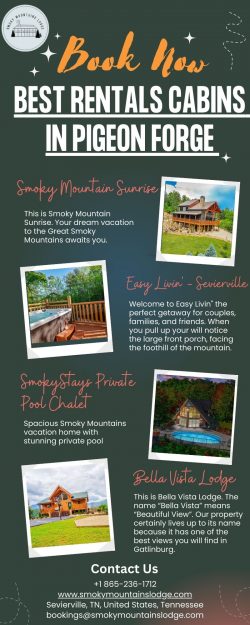 Best Rentals Cabins in Pigeon Forge at Smoky Mountains Lodge