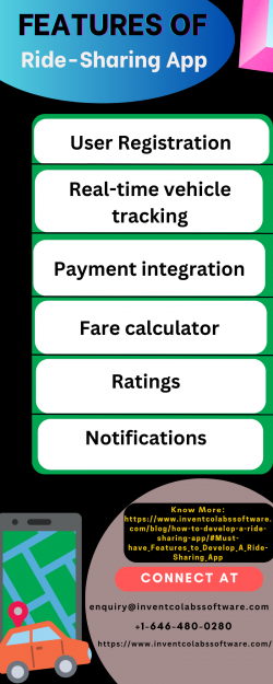 Feature Of Ride- Sharing App