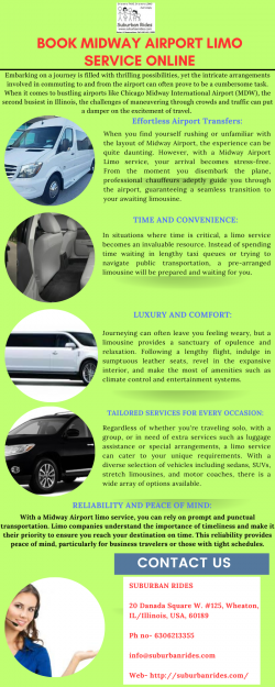 Book Midway Airport Limo service online