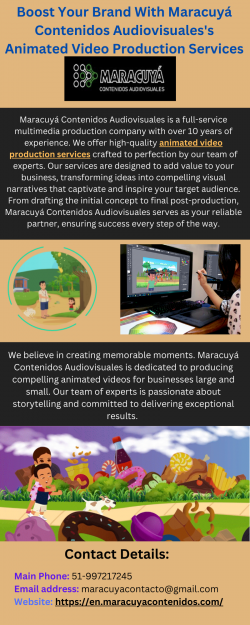 Boost Your Brand With Maracuyá Contenidos Audiovisuales’s Animated Video Production Services