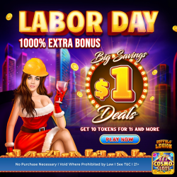 CosmoSlots Buffalo Legion | Labor Day 2023