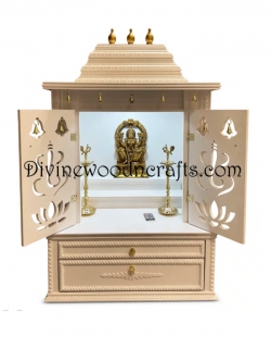 Buy Closed Door Pooja Mandir (White)