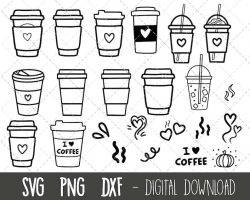 Coffee Cup SVG, Coffee Cup Svg Digital Download $2.99