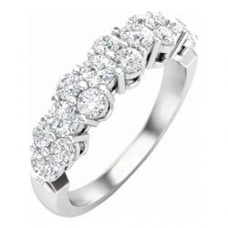 Female’s Anniversary Band with Dazzling Diamonds