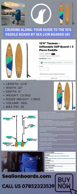 Cruising Along: Your Guide to the 10’6 Paddle Board by Sea Lion Boards UK!