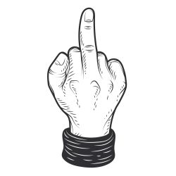 Middle Finger SVG