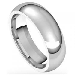 Evergreen Choice Half Round Mens Wedding Band