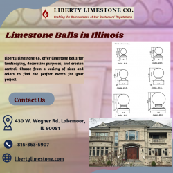 Find High-Quality Limestone Balls in Illinois at Liberty Limestone