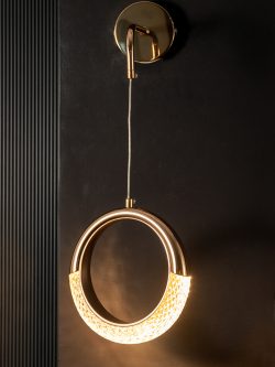 Half Moon Ring Wall Light