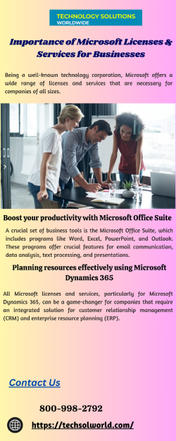 Importance of Microsoft Licenses & Services for Businesses