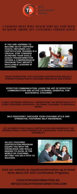 5 Lessons That Will Teach You All You Need To Know About ACC Coaching Certification