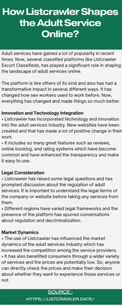 Listcrawler Impact on Adult Entertainment