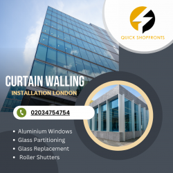 Curtain walling Installation in London | Quick Shop Fronts