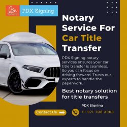 Notary Service For Car Title Transfer