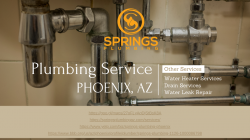 Plumbing Service Phoenix, AZ