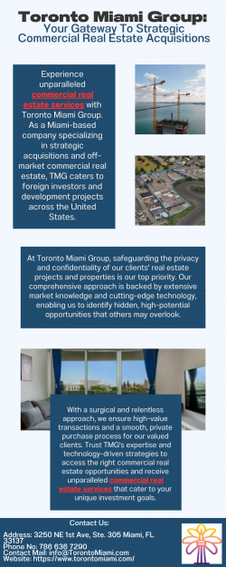 Toronto Miami Group: Your Gateway To Strategic Commercial Real Estate Acquisitions