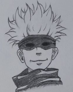 How to Draw Gojo Satoru – [Jujutsu Kaisen] | Easy Anime Drawing