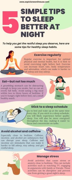 5 Simple Tips to Sleep Better at Night