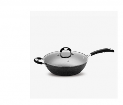 Black Nonstick Forged Aluminum Saute Pan