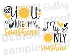 You Are My Sunshine Svg, Mommy and Me SVG