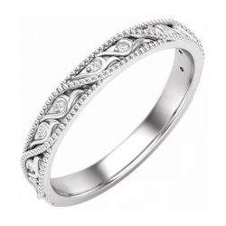 Round Diamonds Anniversary Band for Her