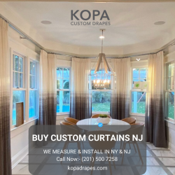 Buy Custom Curtains in NJ at Kopa Drapes