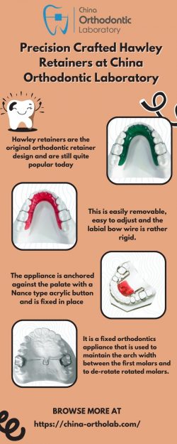 Customized Spring Hawley Retainers: China Orthodontic Laboratory’s Specialty