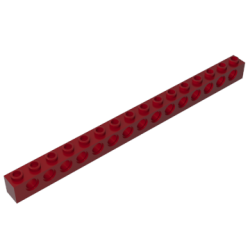 TECH BRICKS Technic Brick 1 x 16 [15 Holes]