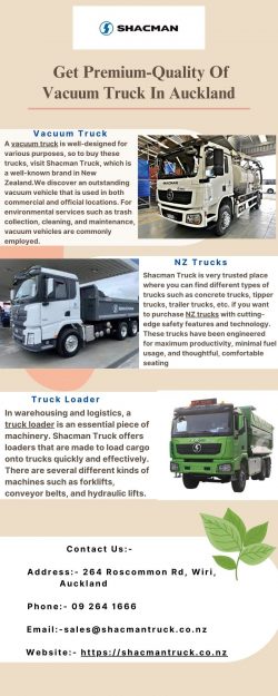 Discover Latest Technologies Of Vacuum Truck In Auckland