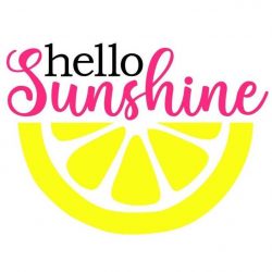 Hello Sunshine Svg, Lemon SVG