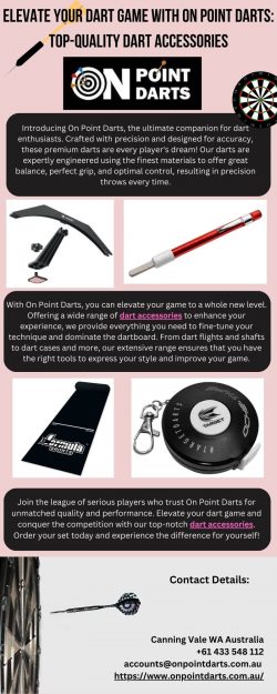 Elevate Your Dart Game with On Point Darts: Top-Quality Dart Accessories