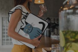 Cat-themed laptop sleeves