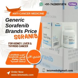 تكلفة Sorafenib الهندي Soranib 200mg بالجملة في المملكة العربية السعودية