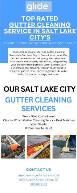 Top Gutter Cleaning Services in Salt Lake City at glide cleaners