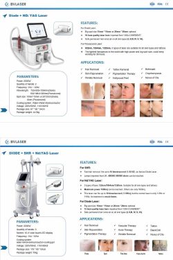 Diode laser hair removal+IPL SHR laser+ND YAG laser in one machine & Diode laser+picosecond  ...