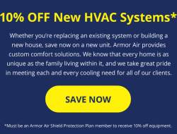 10% OFF New HVAC System