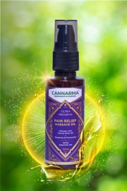 Explore the Hemp Pain Relief Massage Oil.