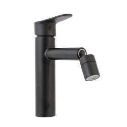 TY2254 deck mounted single handle baisn imxer with black painting