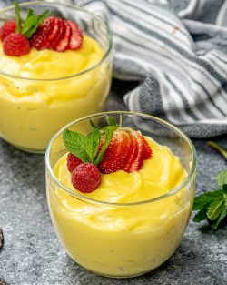 Easy egg yolk Custard recipe In a medium-sized bowl, whisk together the egg