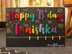 Handmade Birthday Gift String Art With Customize Photos – Craftsbazaar