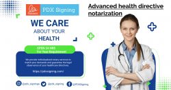 Advanced health directive notarization