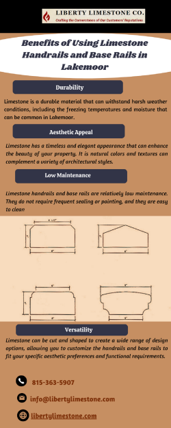 Benefits of Using Limestone Handrails and Base Rails in Lakemoor