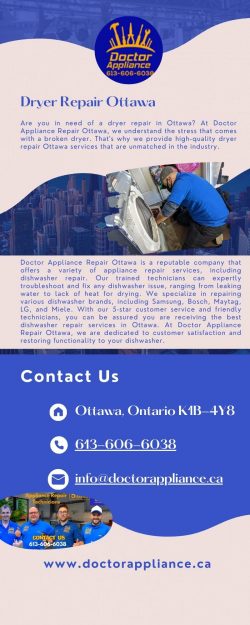 Dryer Repair Ottawa