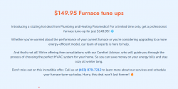 $149.95 Furnace tune ups