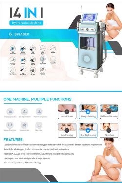 Hydra dermabrasion facial machine professional. 14 in 1 hydra beauty skin system hydrafacial mac ...