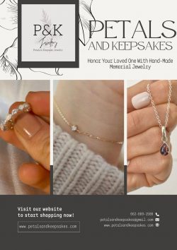 Petals and Keepsakes: Cherished Keepsake Necklace for Ashes – A Timeless Tribute to Your Loved Ones