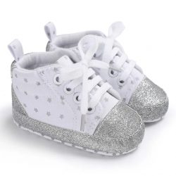 LoveTheRoad Infant Boys/Girls Star/Strip Canvas Shoes – Soft Sole, Anti-Slip & Strong  ...