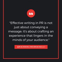 Rajesh Lingenahalli: Crafting Memorable PR Experiences